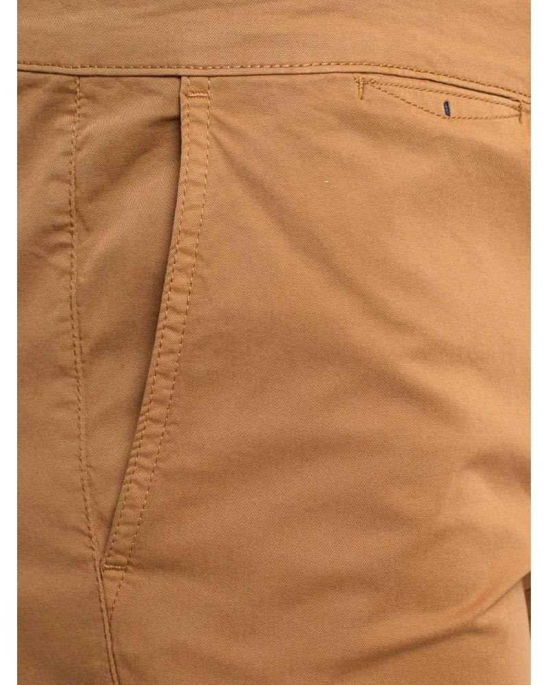 1214 Camel Cotton Pima Chino Pants for Tall Men - Size-factory