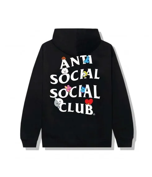 Anti Social Social Club Hoodie Black Peekaboo Sweatshirt - Shop Now