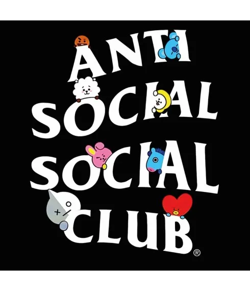 Anti Social Social Club Hoodie Black Peekaboo Sweatshirt - Shop Now