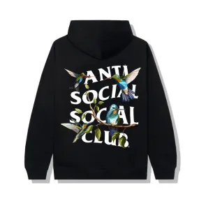 Anti Social Social Club Sweatshirt Hoodie Black Hummingbird