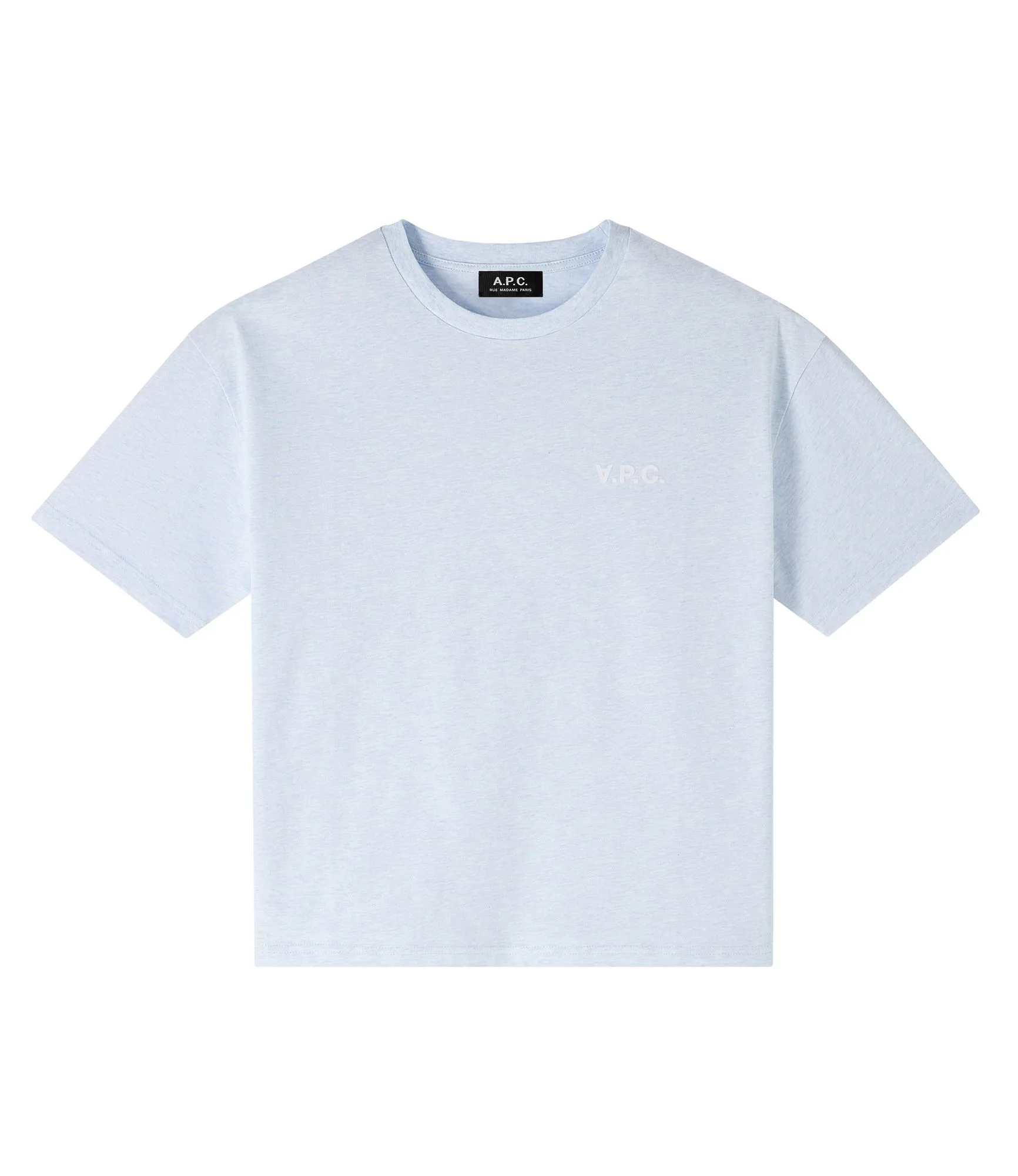 A.P.C. Pale Blue Heathered Ava T-Shirt