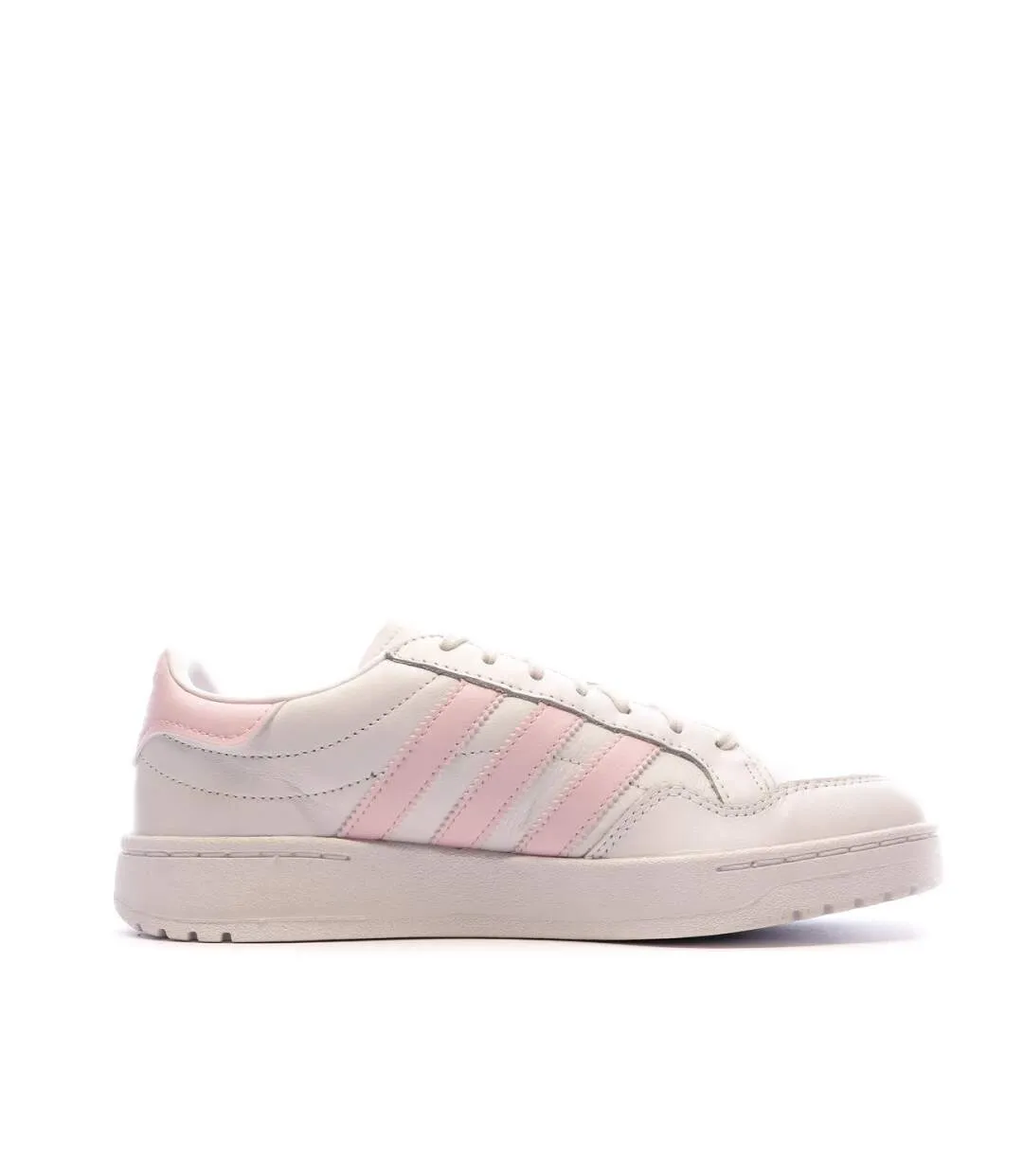 Women's Adidas Team Court White/Pink Sneakers