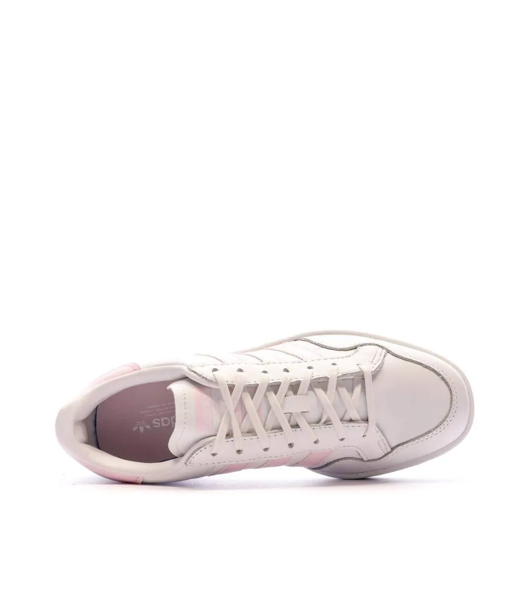 Women's Adidas Team Court White/Pink Sneakers