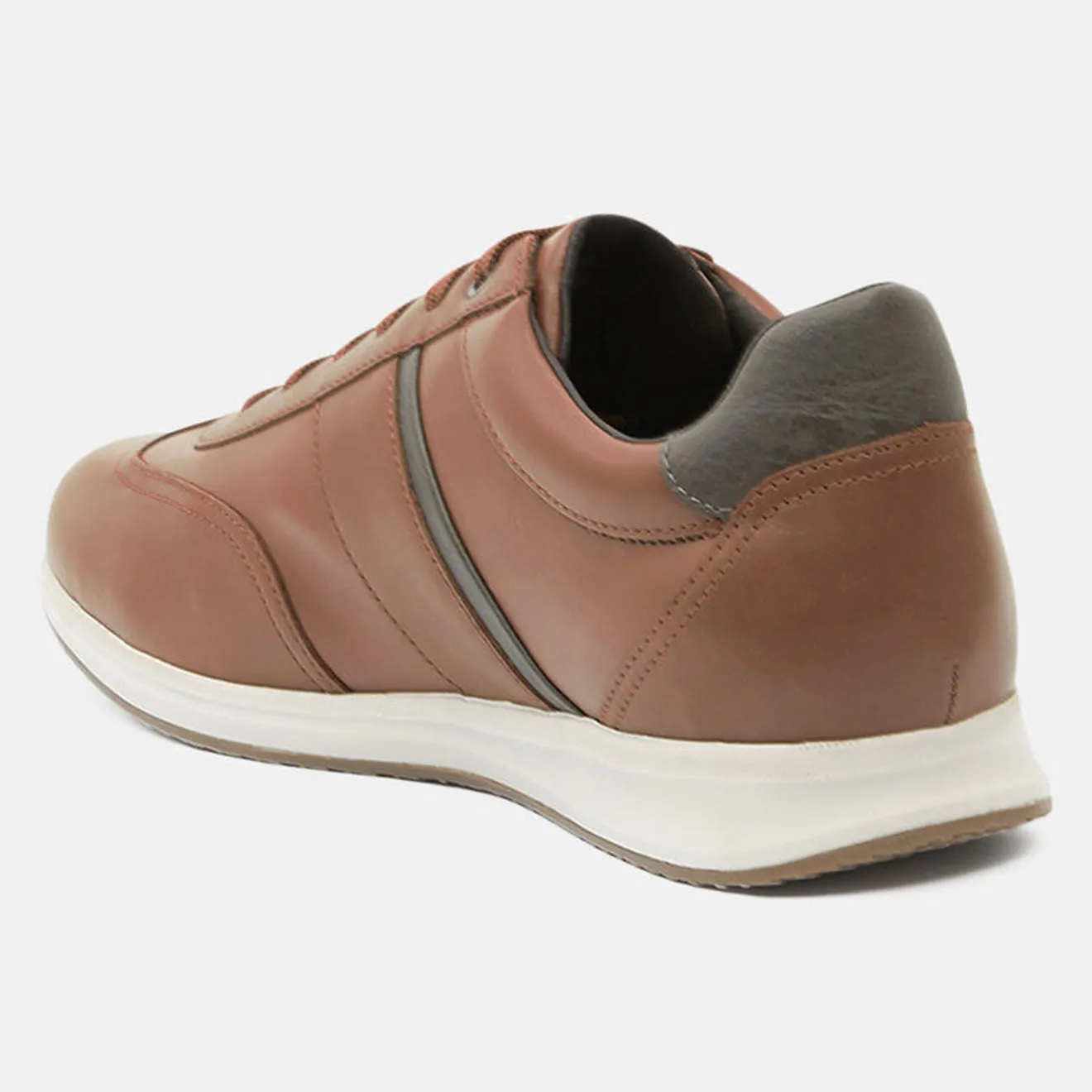 Brown Leather Avery Sneakers