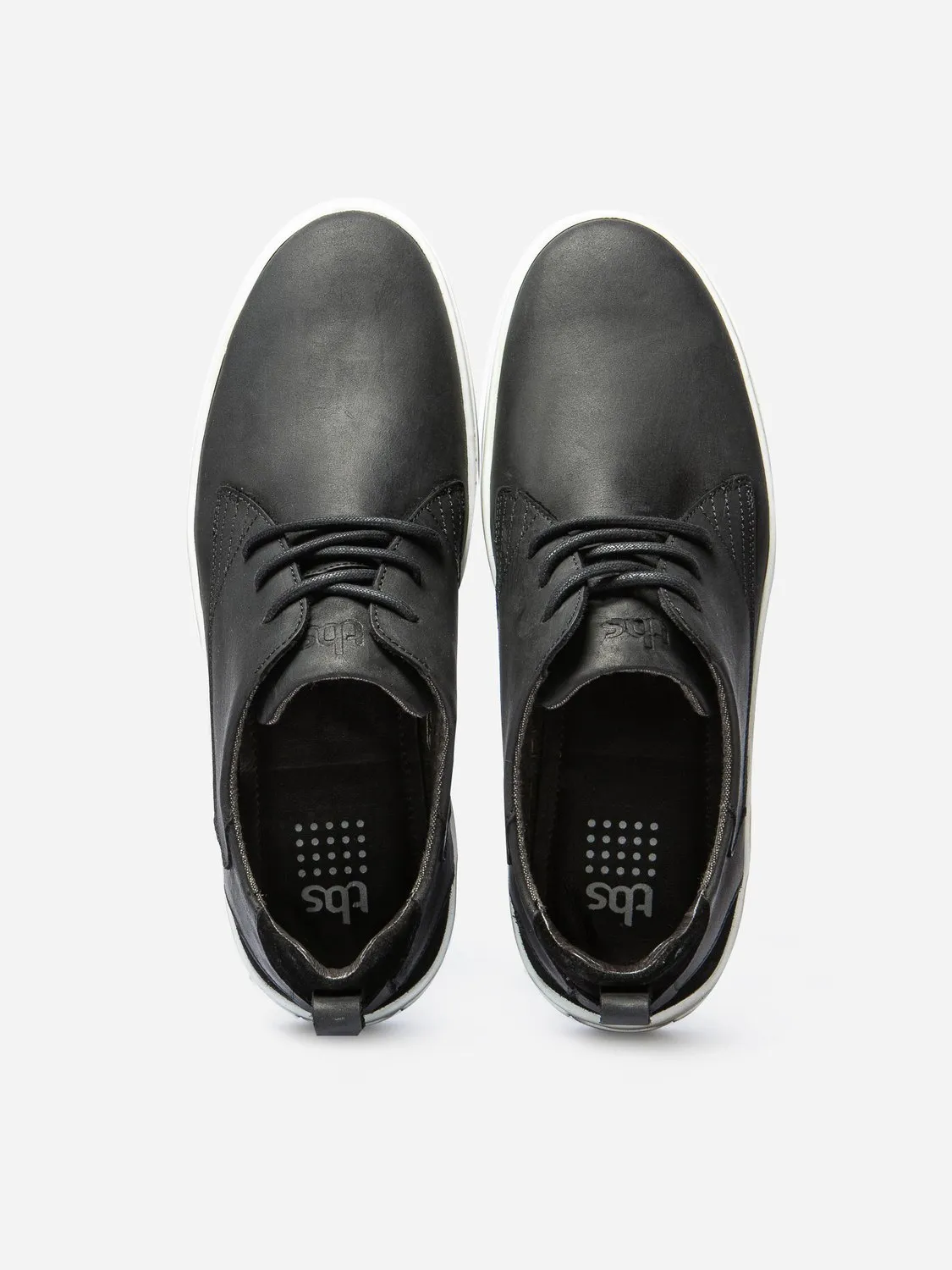 Purefoam Comfort Men's Black Leather Sneakers from TBS