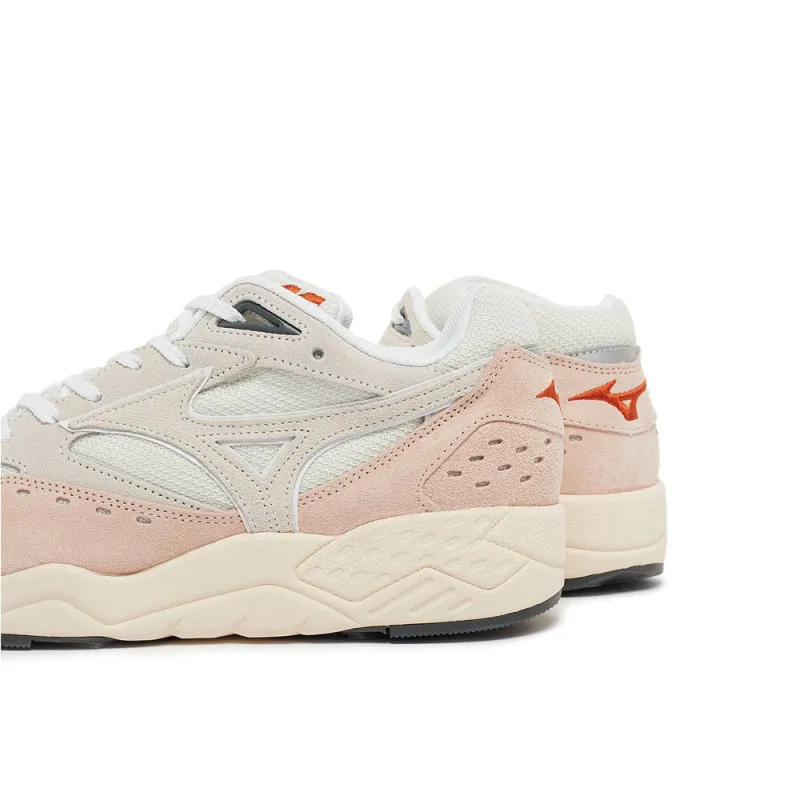 Mizuno contender beige rose suede sneakers