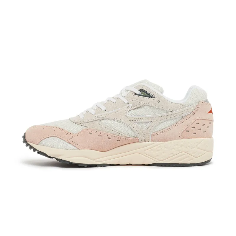 Mizuno contender beige rose suede sneakers