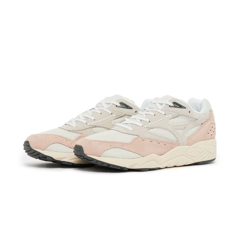 Mizuno contender beige rose suede sneakers