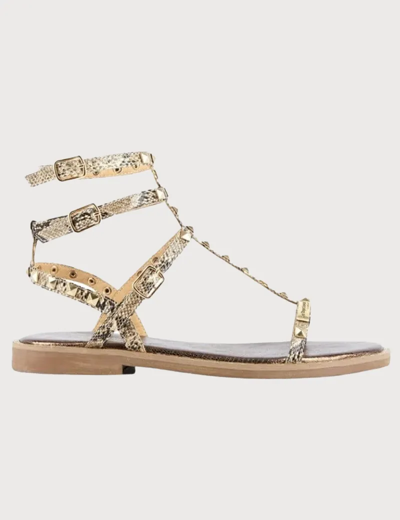 Beige High Top Sandals - Les Tropéziennes