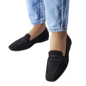 Best Black Eco-Suede Loafers - Black