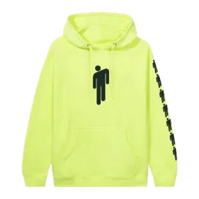 Billie Eilish Safety Yellow Hooded Sweatshirt with Original Logo