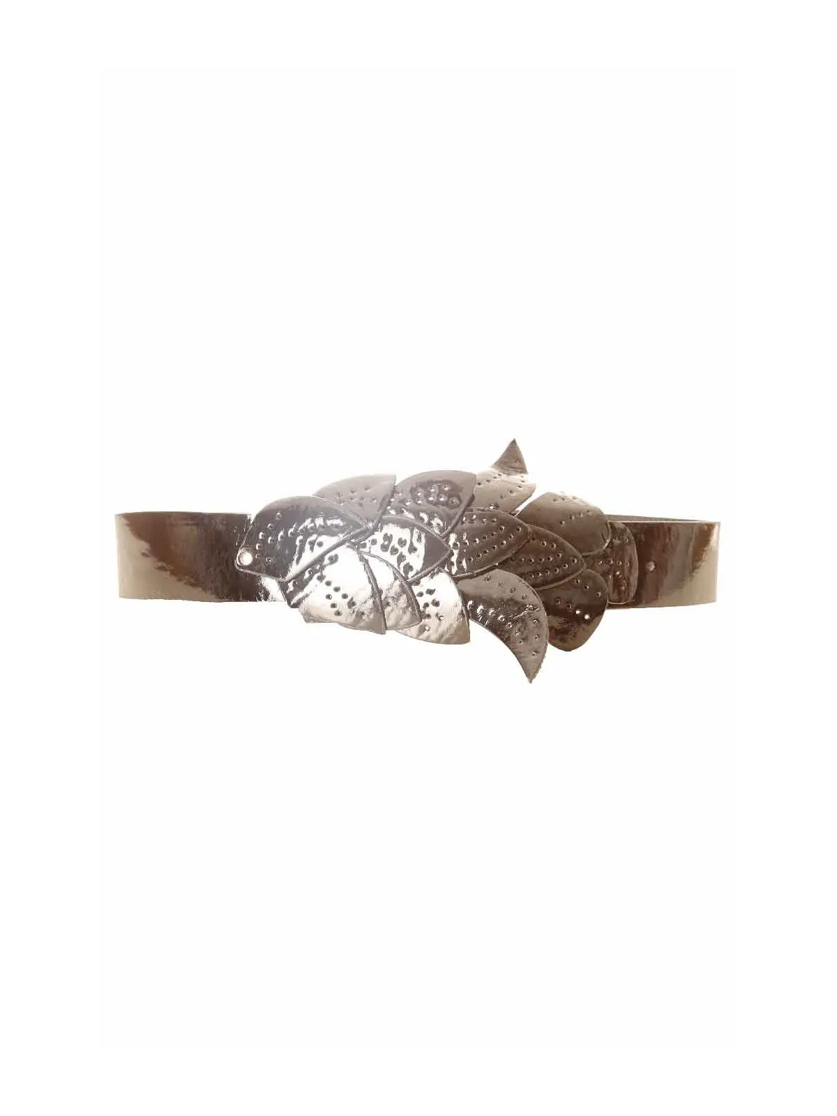 Black Belt with Leaf Pattern Buckle BG-PO44