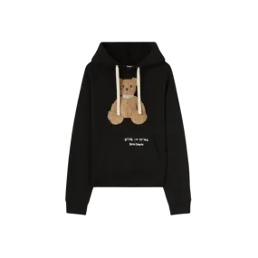 Black Cotton Hoodie Bear in Mind