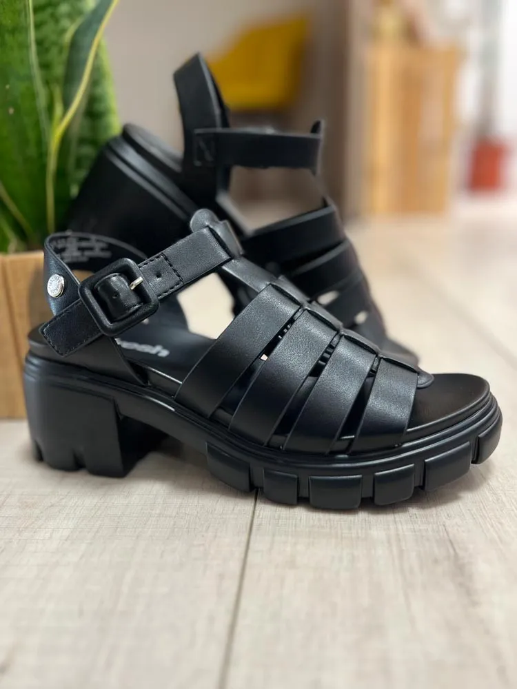 Black SELIA Heeled Sandals - Cléstyle Women's Shoes Size 37