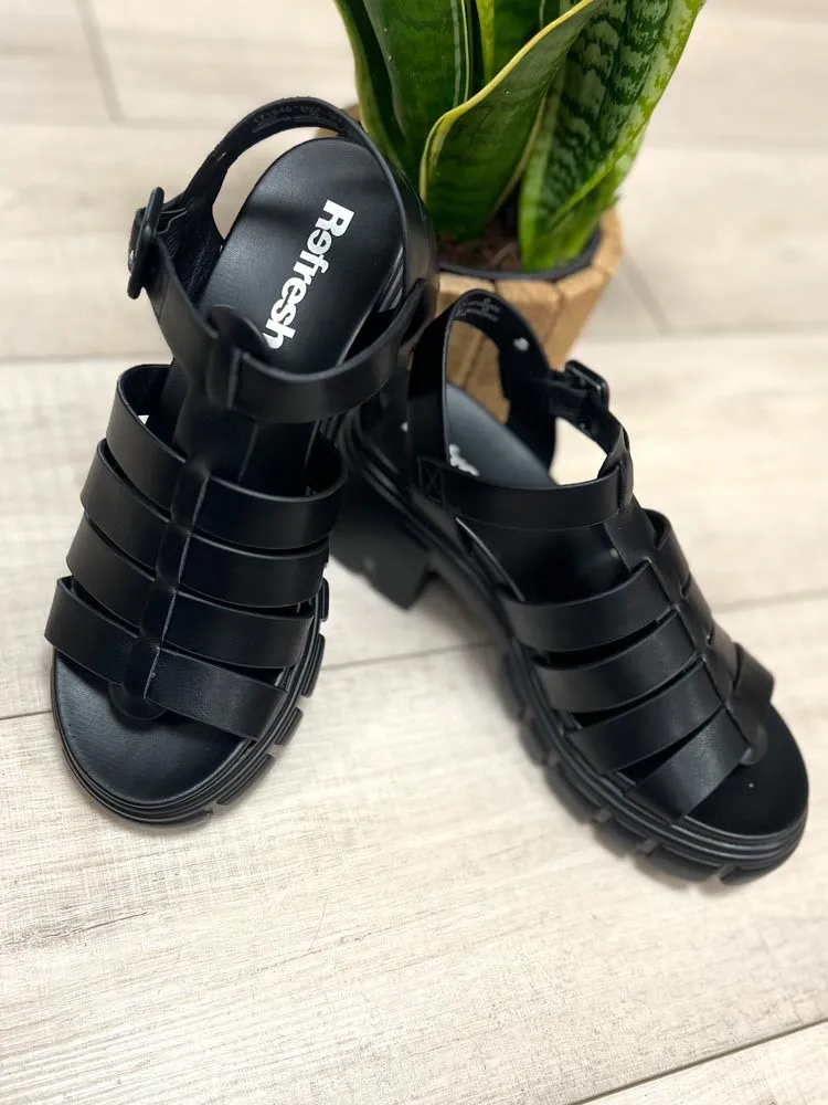 Black SELIA Heeled Sandals - Cléstyle Women's Shoes Size 37