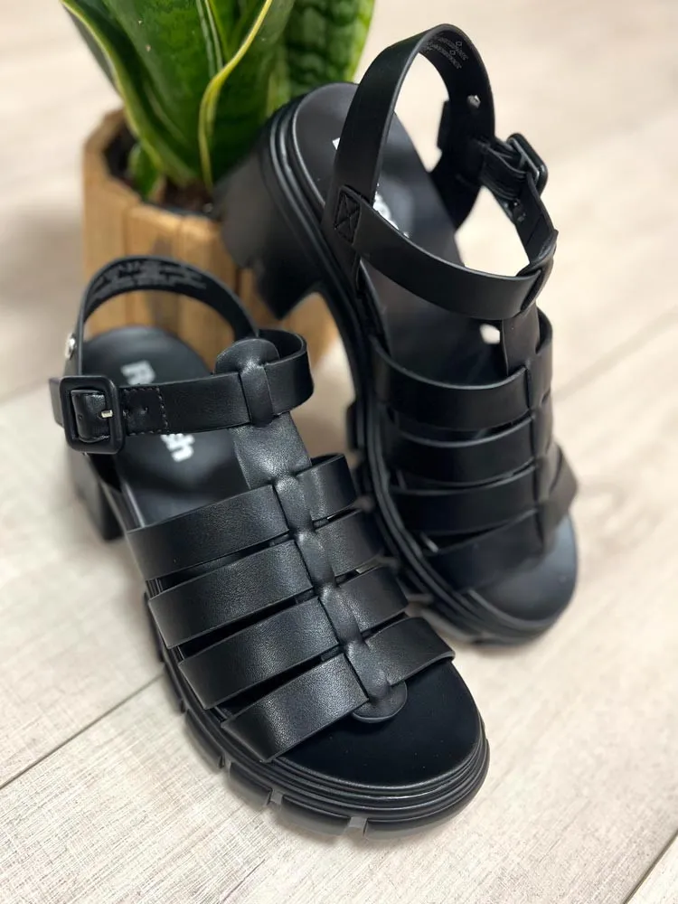 Black SELIA Heeled Sandals - Cléstyle Women's Shoes Size 37