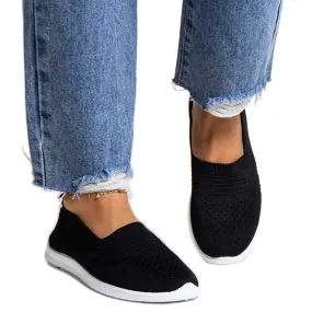 Black Shalha Slip-On Shoes