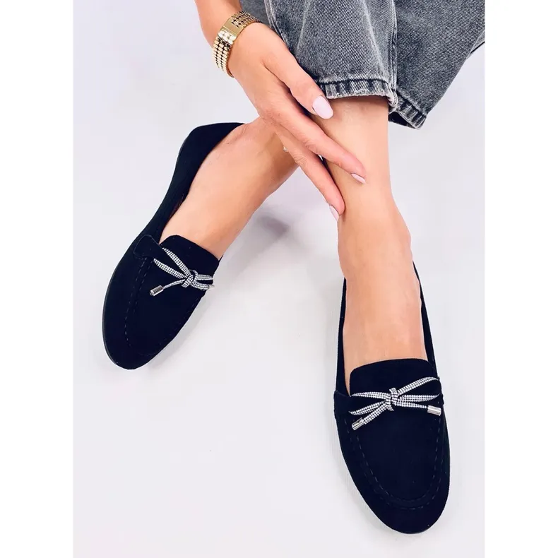 Black suede loafers black.