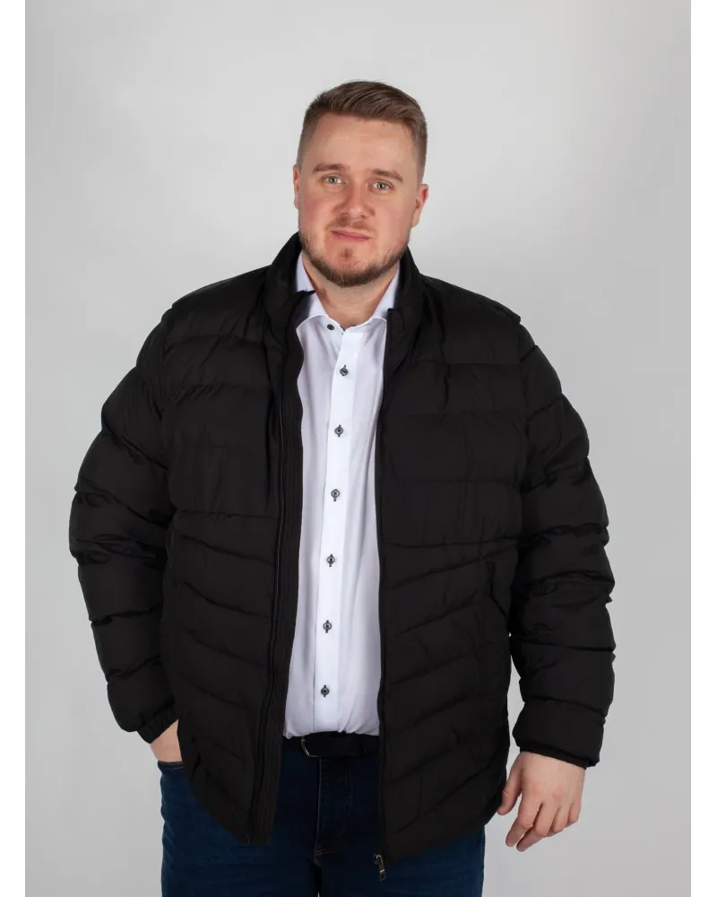 Black Tommy Hilfiger Plus Size Puffer Jacket - Size-Factory