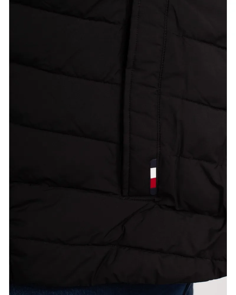 Black Tommy Hilfiger Plus Size Puffer Jacket - Size-Factory