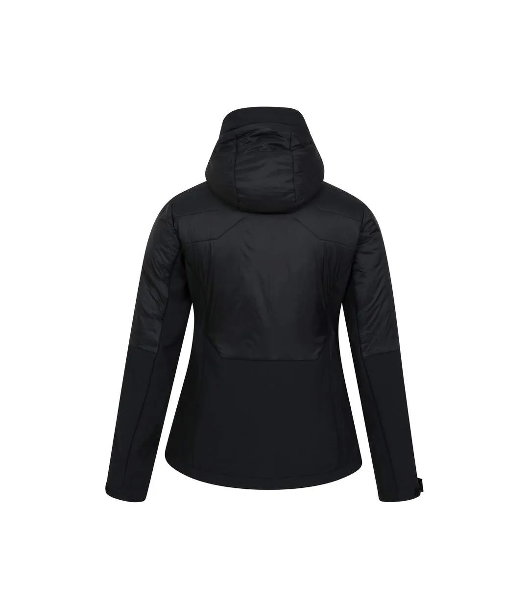 Black Women's Hybrid Machine Quilted Padded Jacket - Mountain Warehouse