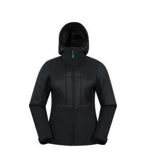 Black Women's Hybrid Machine Quilted Padded Jacket - Mountain Warehouse