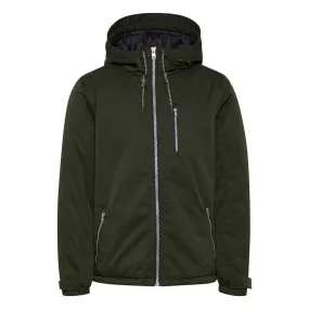 3 Suisses Green Long-Sleeve Hooded Jacket