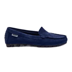 Blue Navy Amrutia Women's Eco Suede Moccasins