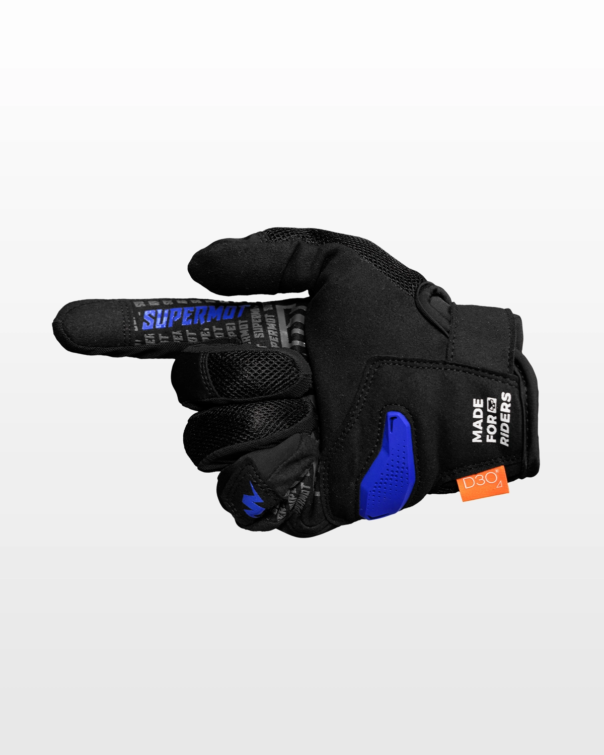 Blue PRO SUPERMOT Gloves - SUPERMOT® - Official Store