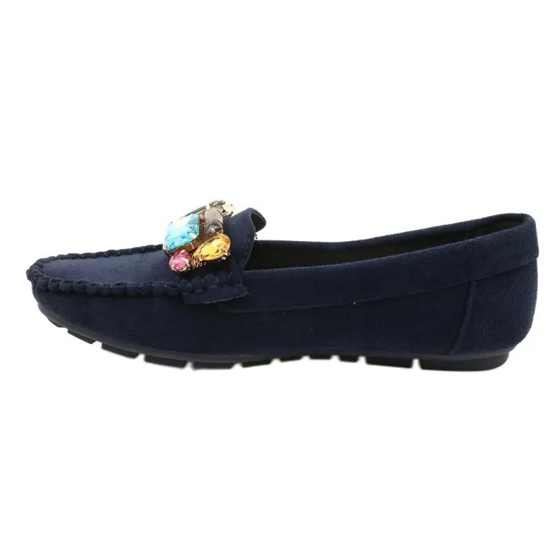 Blue Stone Comfortable Suede Moccasins Event.