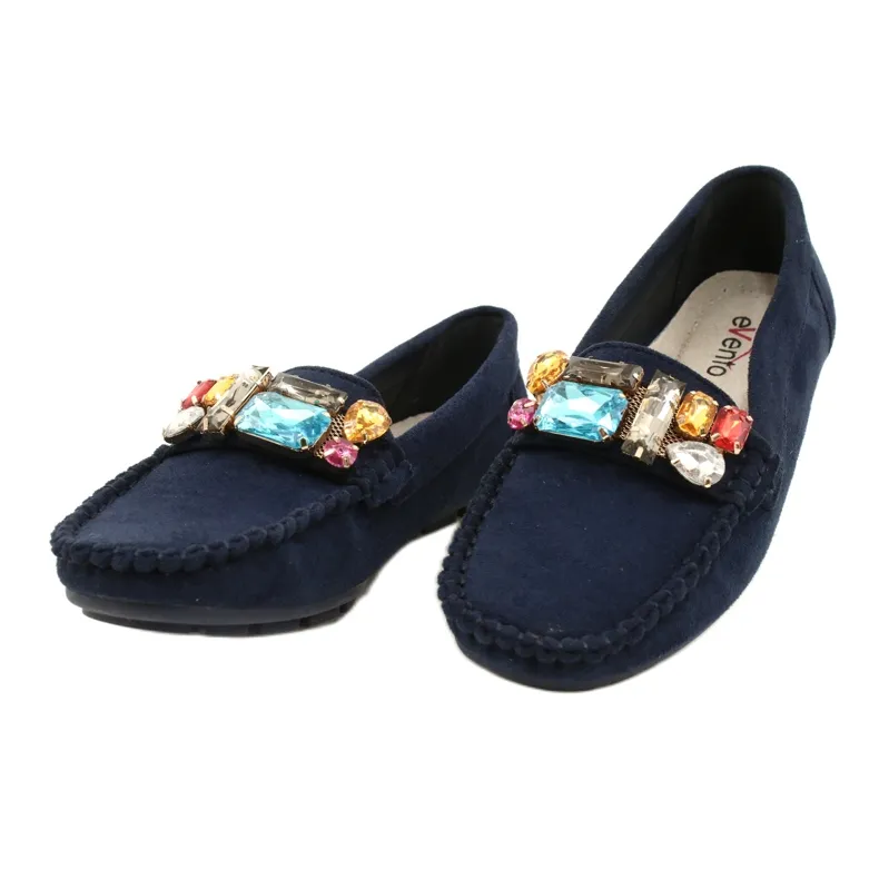 Blue Stone Comfortable Suede Moccasins Event.