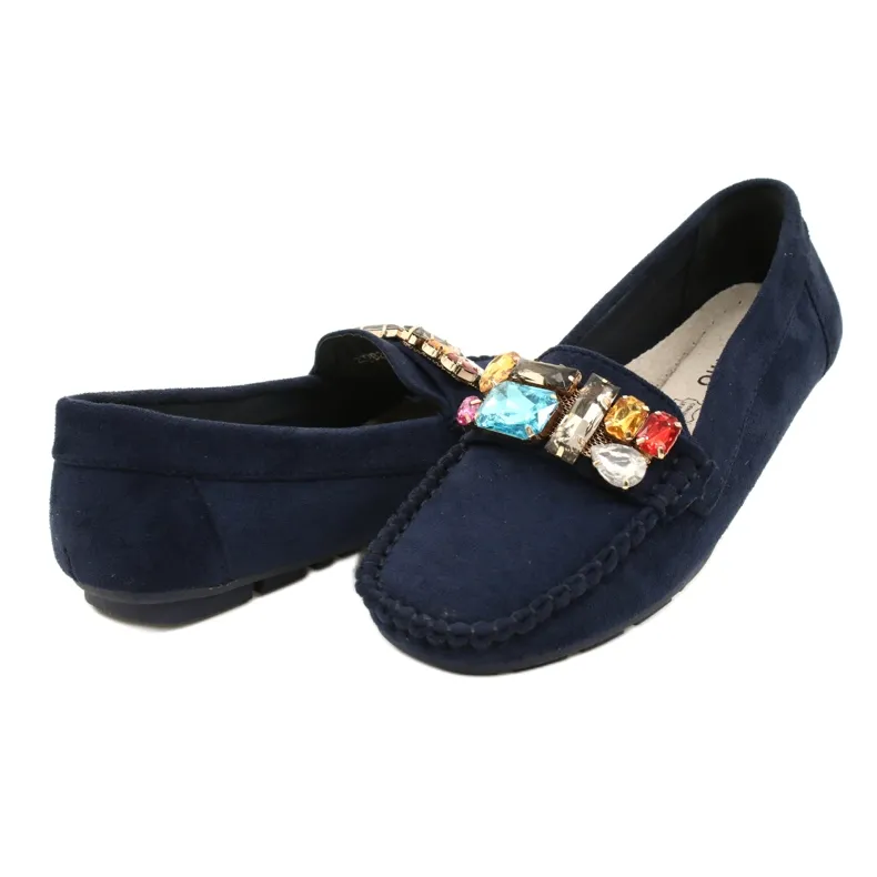 Blue Stone Comfortable Suede Moccasins Event.