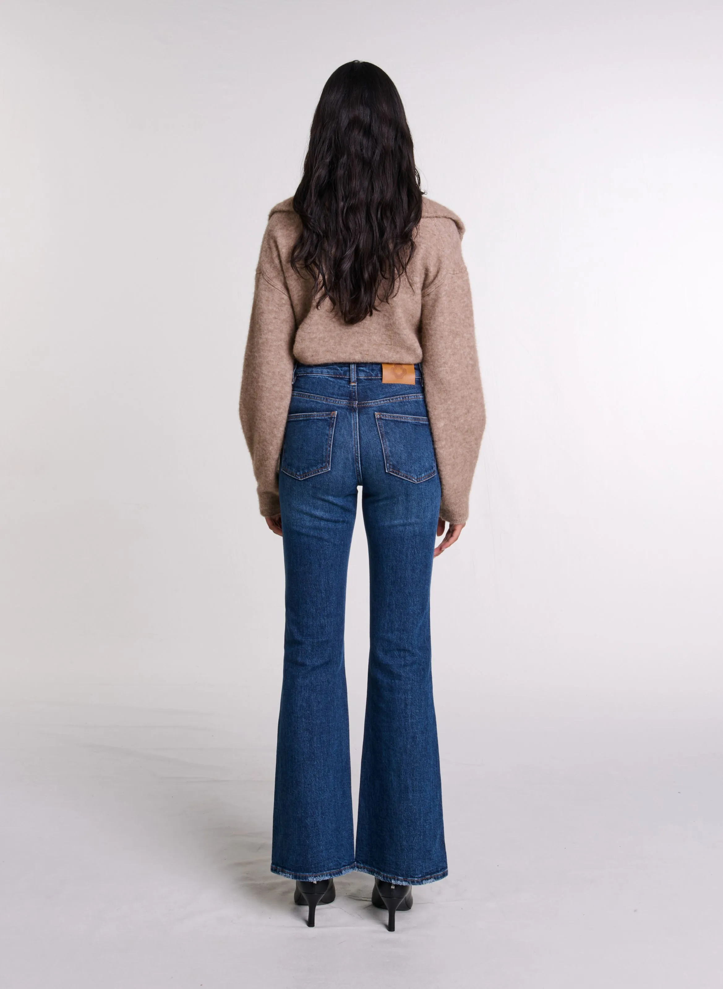 Blue Straight Leg Jeans