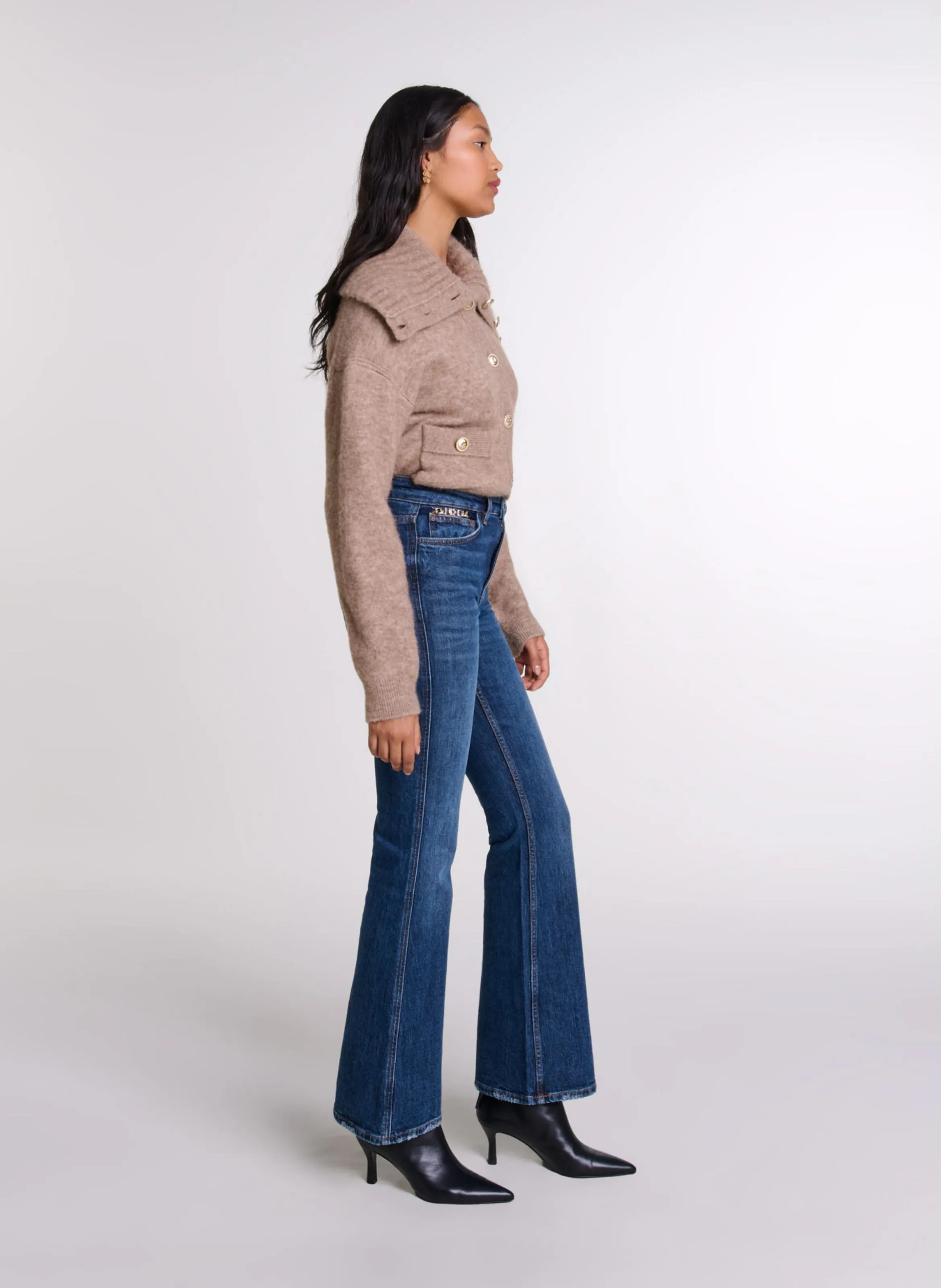 Blue Straight Leg Jeans