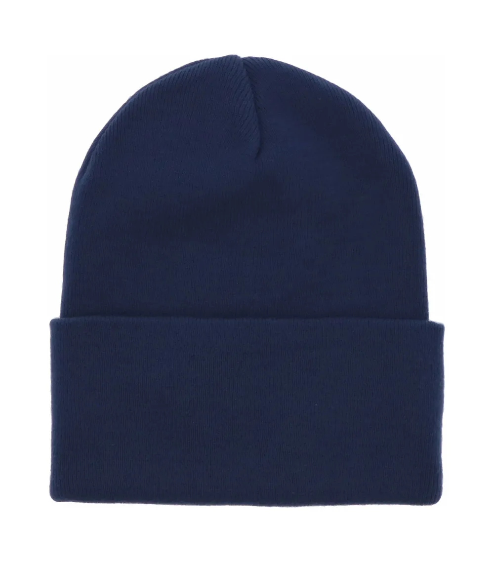 Blue Cotton Boss Beanie