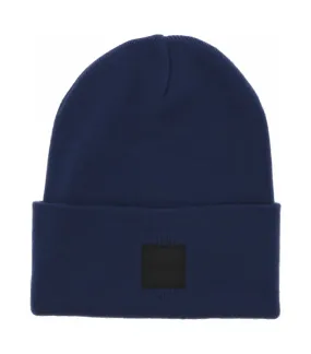 Blue Cotton Boss Beanie