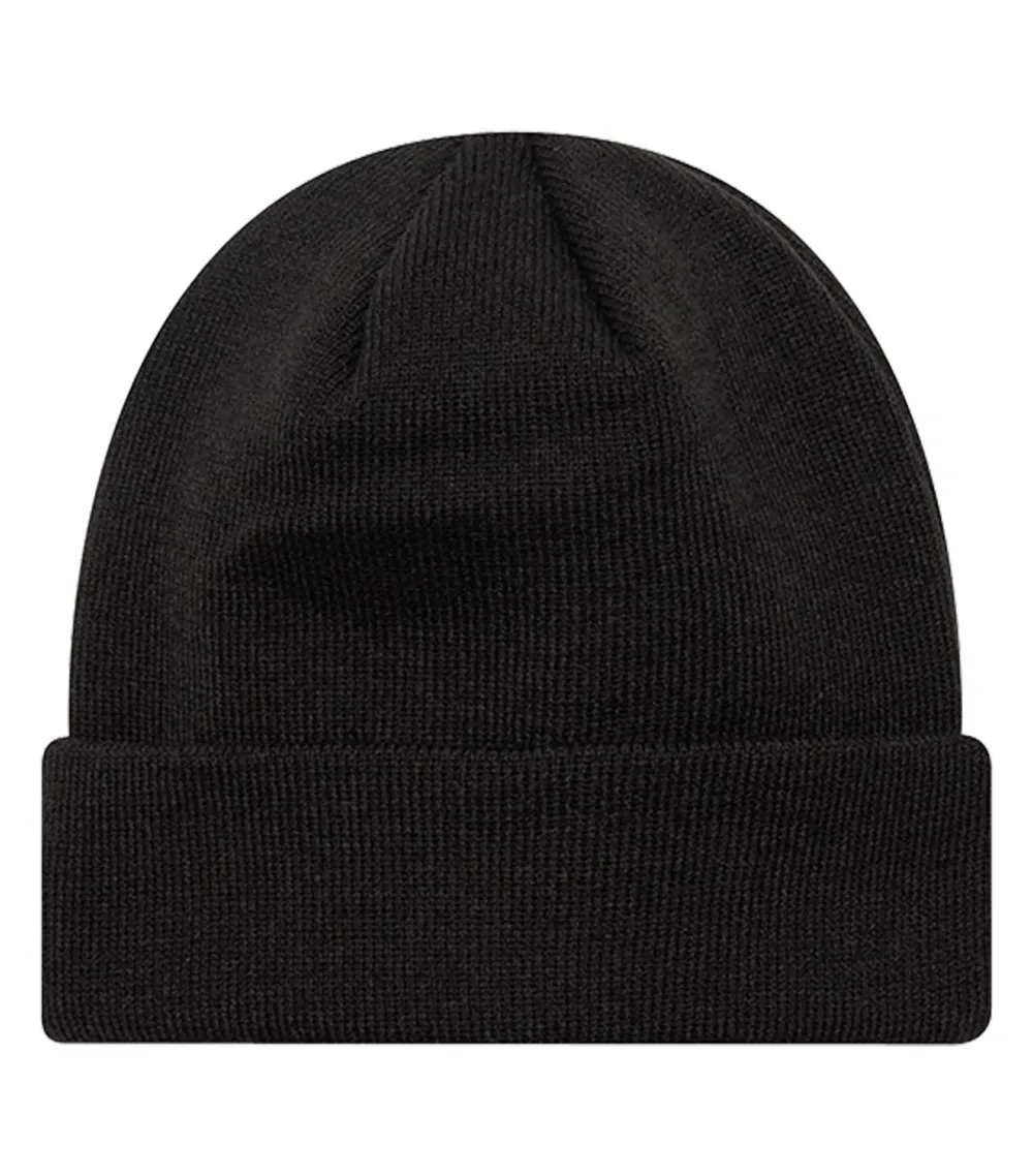 Black New Era Beanie with Metal Insignia