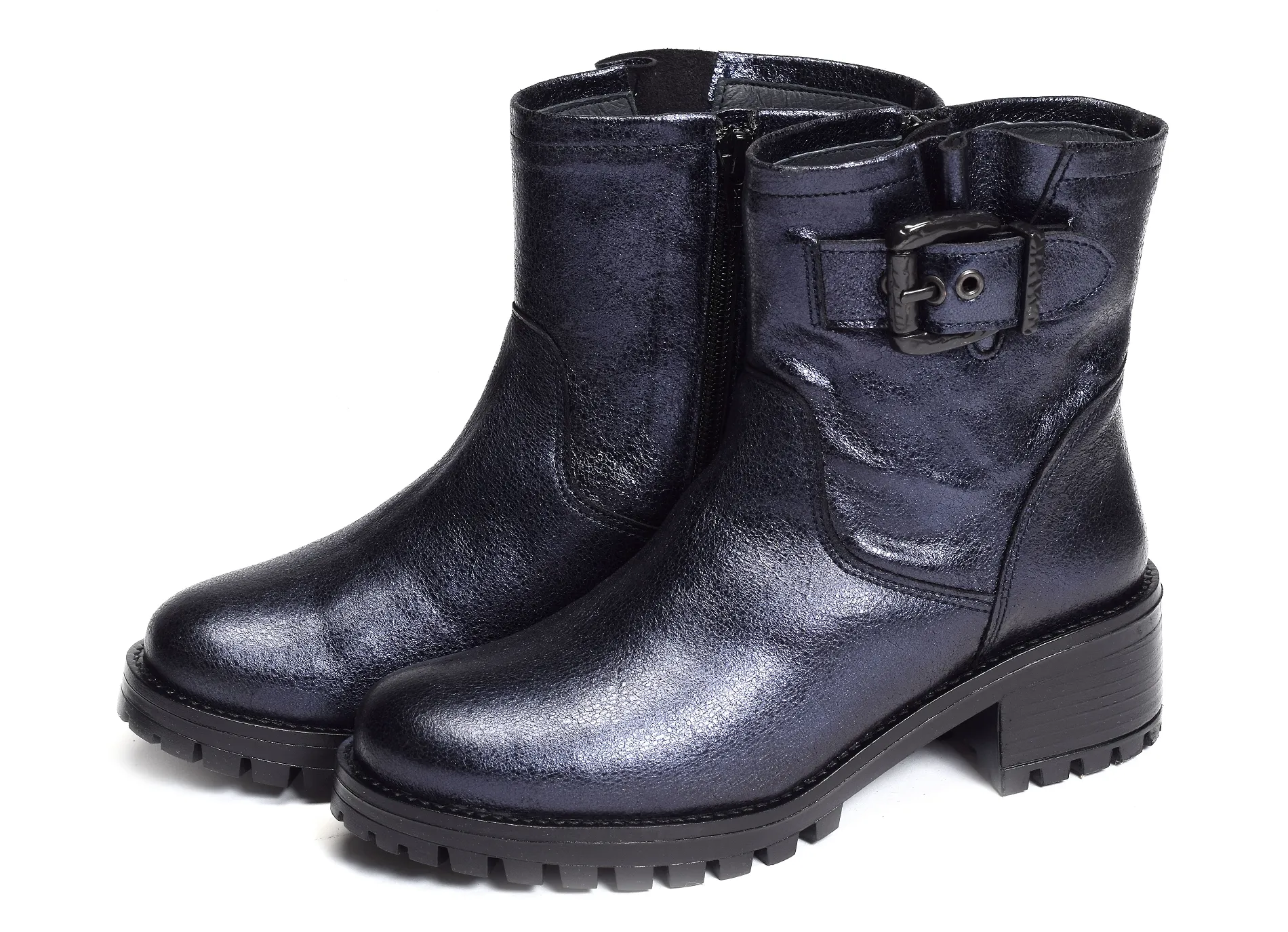 Navy Blue Follia dolce  Caici Booties and Boots