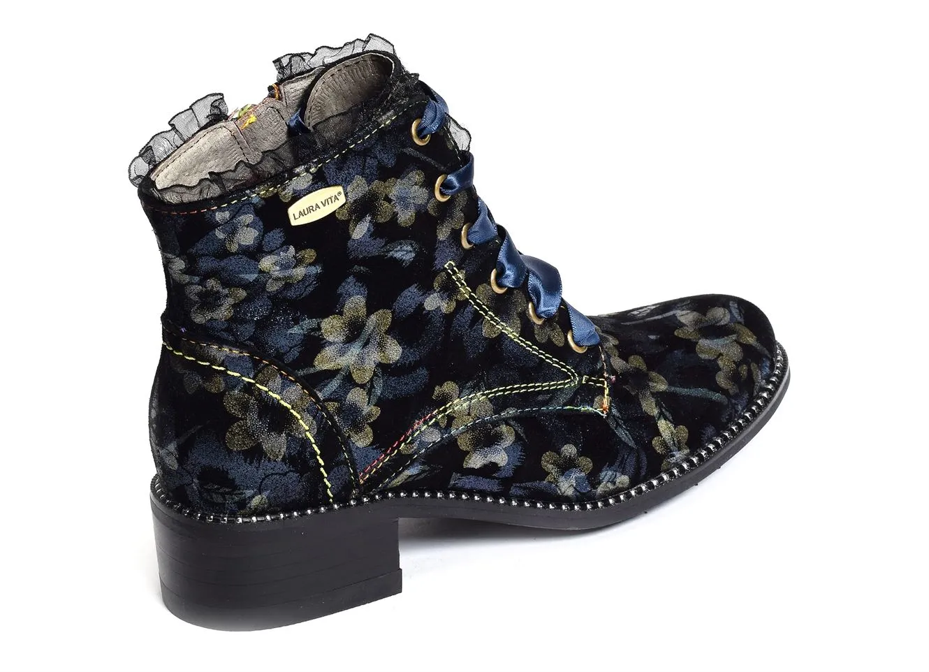 Laura Vita Emcmao 05 Noir Bleu Booties and Boots