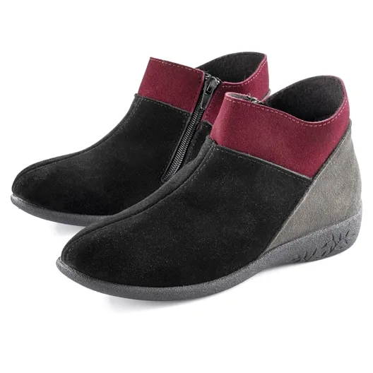 Black/Gray/Red 'Lou' Boots - Size 37