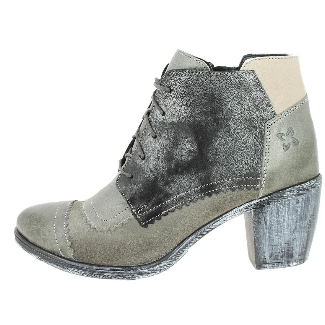 Maciejka 3098 gray ankle boots