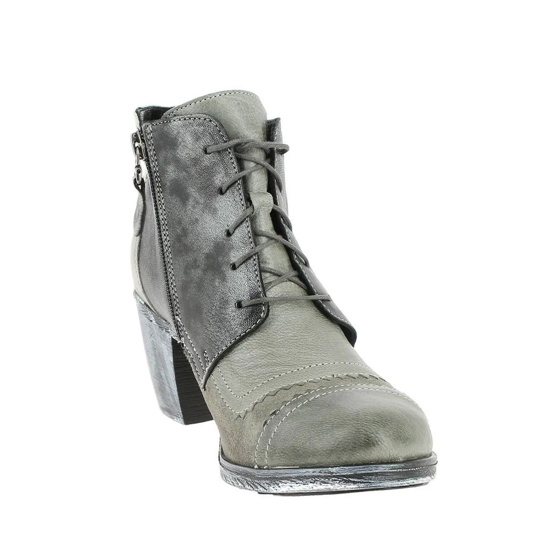 Maciejka 3098 gray ankle boots