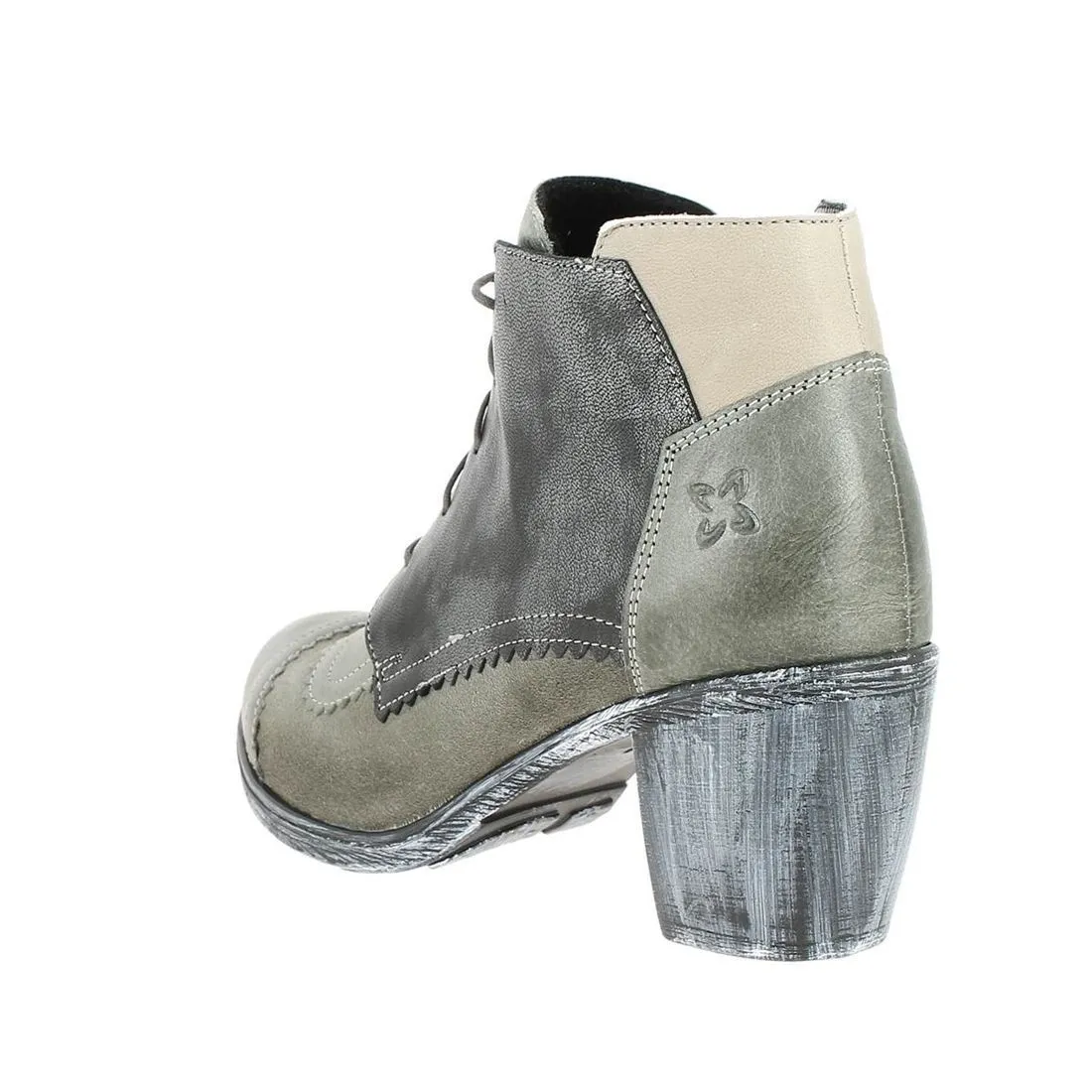 Maciejka 3098 gray ankle boots