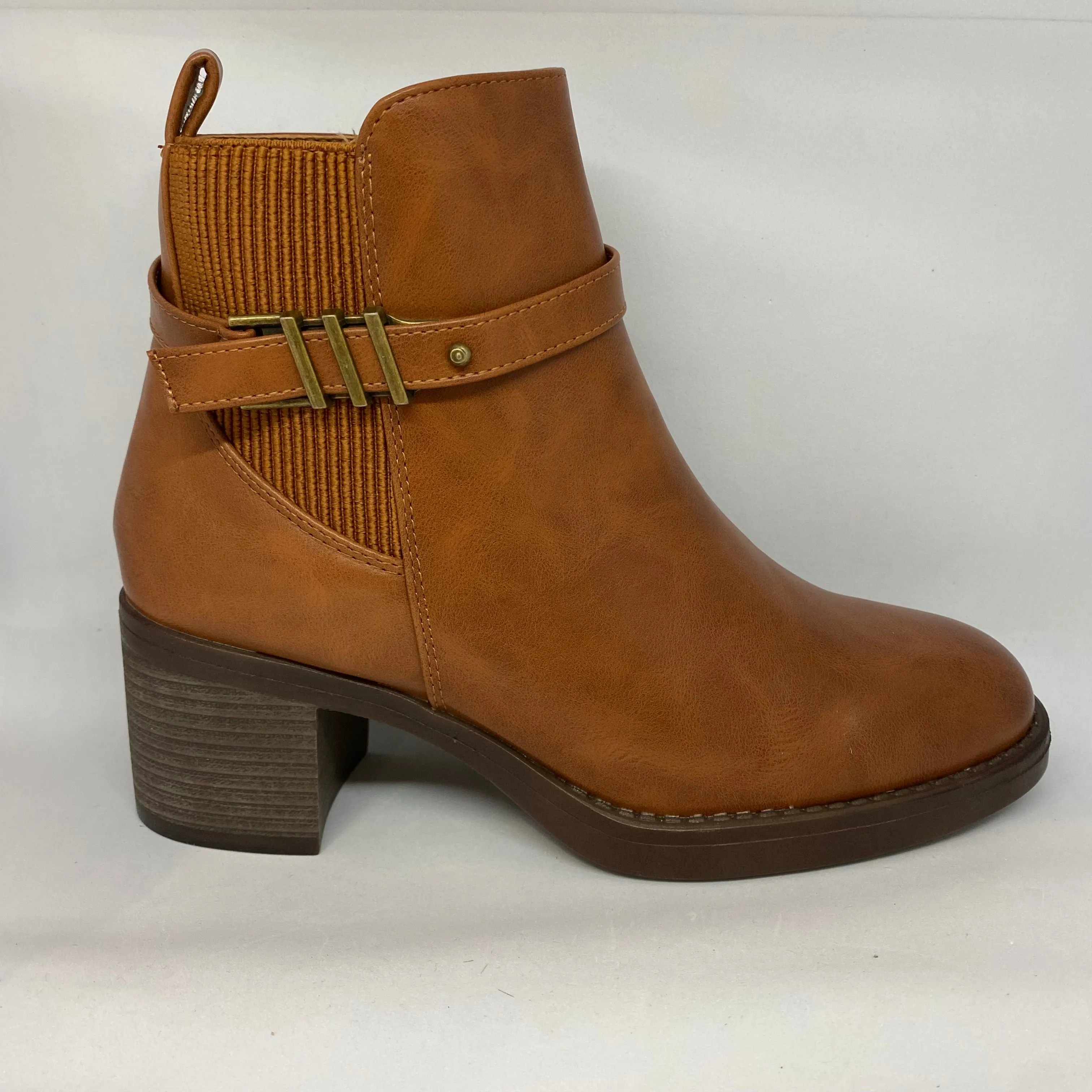 Noémie Camel Ankle Boots - CHC290