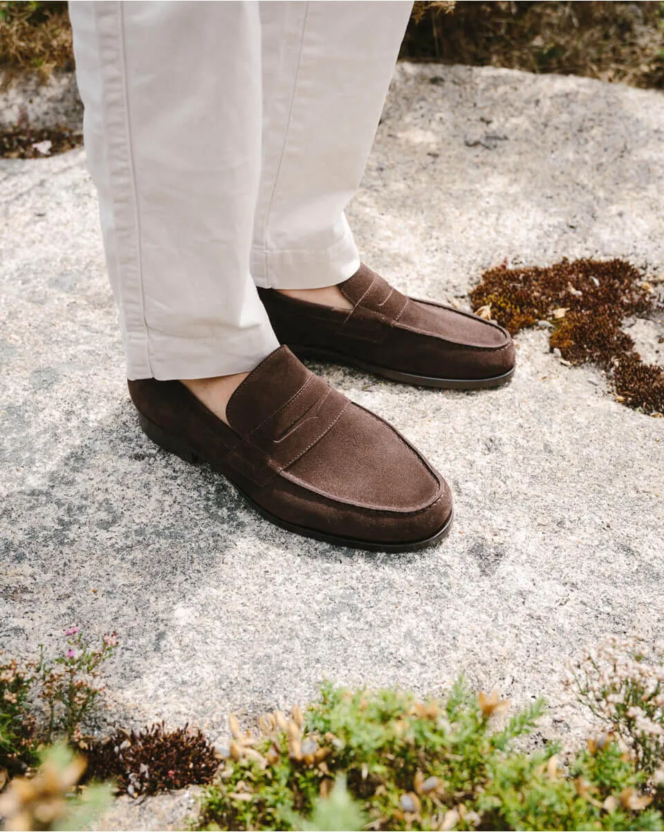 Brown Suede Loafers for Men | In Corio