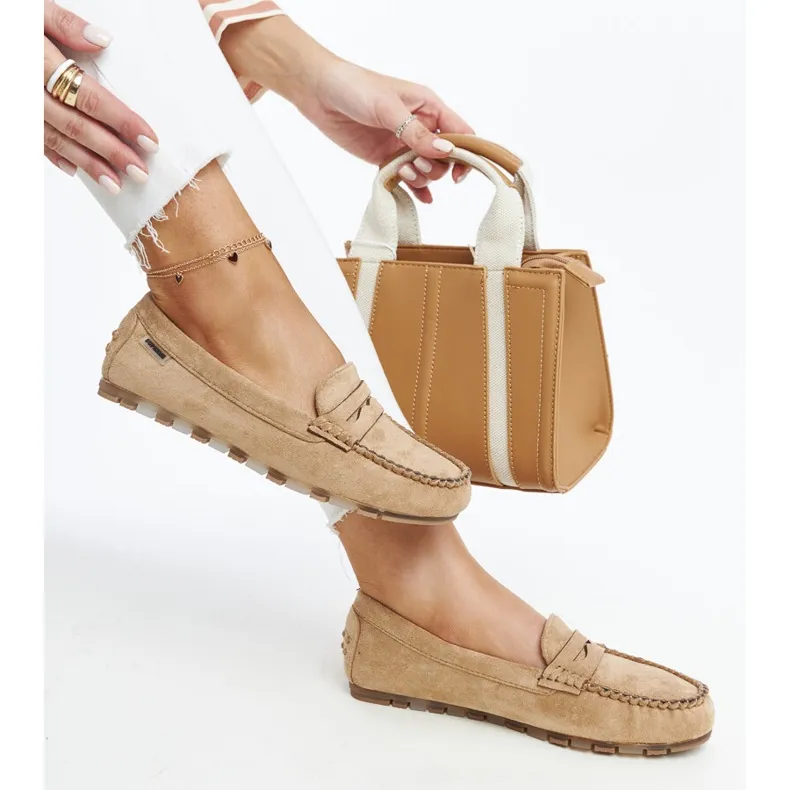 Brown Suede Nafisah Moccasins