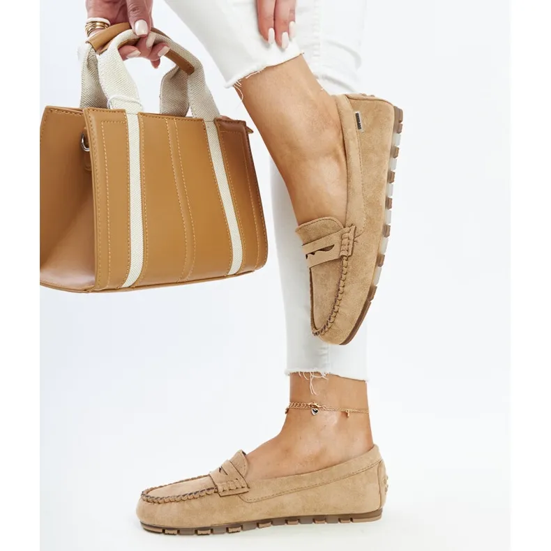 Brown Suede Nafisah Moccasins