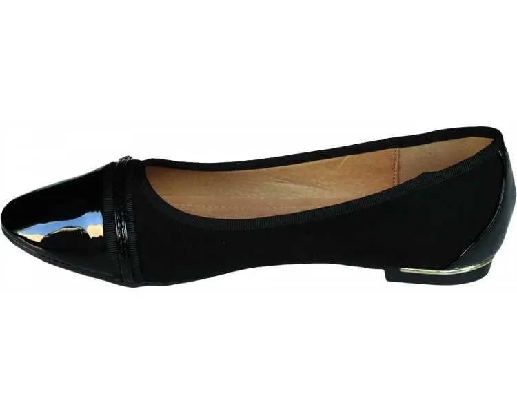 Buy Black Patent Ballerina Flats Sizes 41 and 42 with Free Shipping on Ze-Beauty.