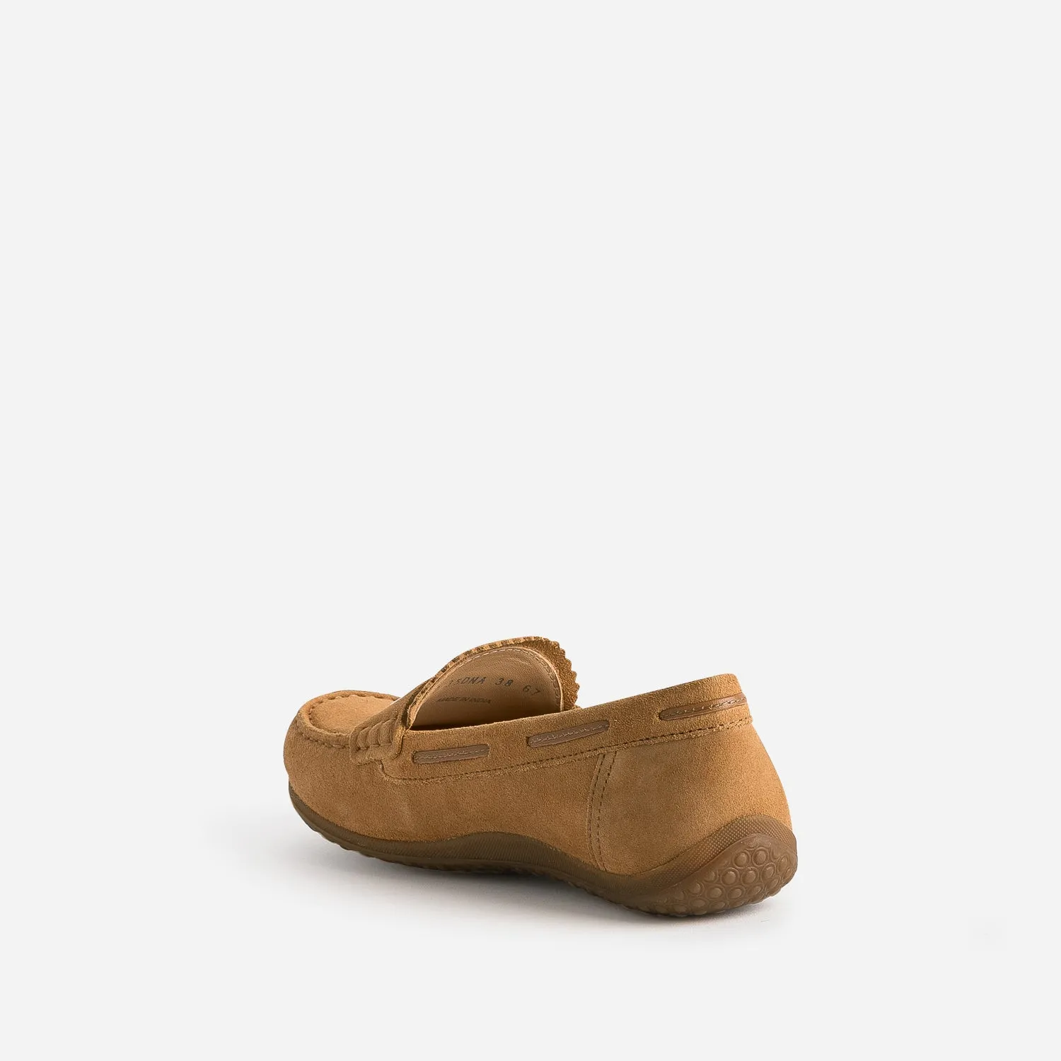 Camel Suede Geox Mocassins - Women's Slippers | ERAM