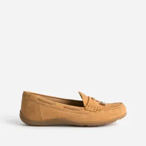 Camel Suede Geox Mocassins - Women's Slippers | ERAM